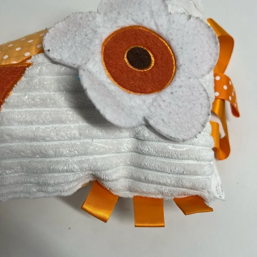 Hallmark Pink Owl Plush ~M Throw Pillow Stuffed Animal Toy Corduroy Ribbed Decor